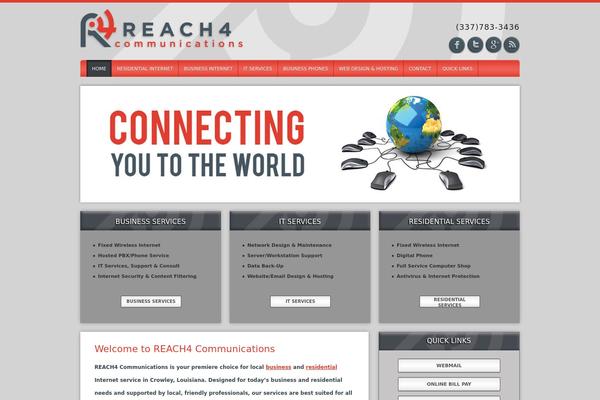 Reach theme site design template sample