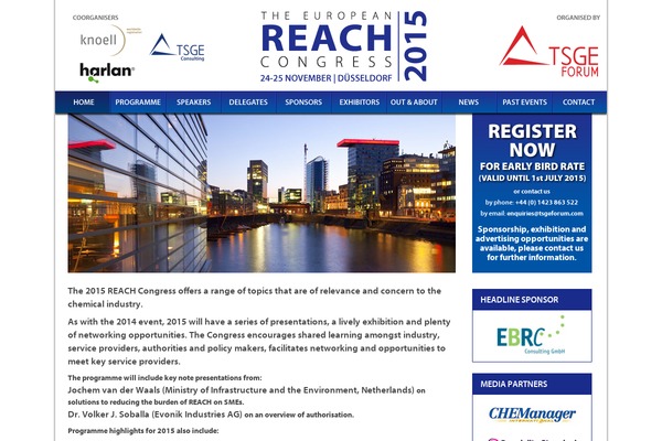 Reach theme site design template sample