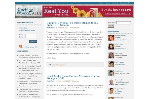Site using About Me widget plugin