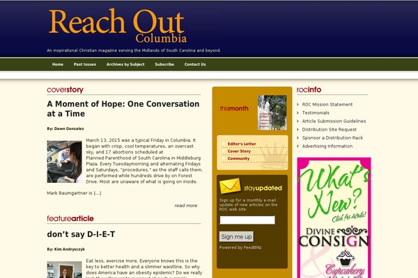 Roc theme site design template sample