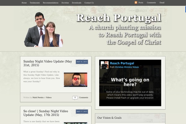 reachportugal.com site used Postcard