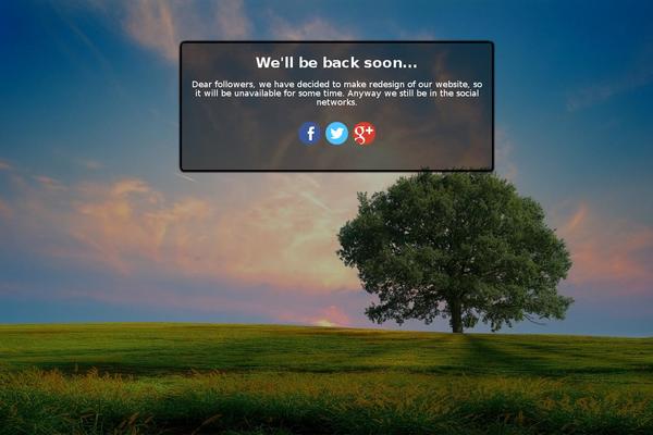Site using Easy Maintenance Mode plugin