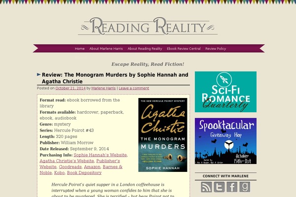 Site using Ultimate-book-blogger plugin