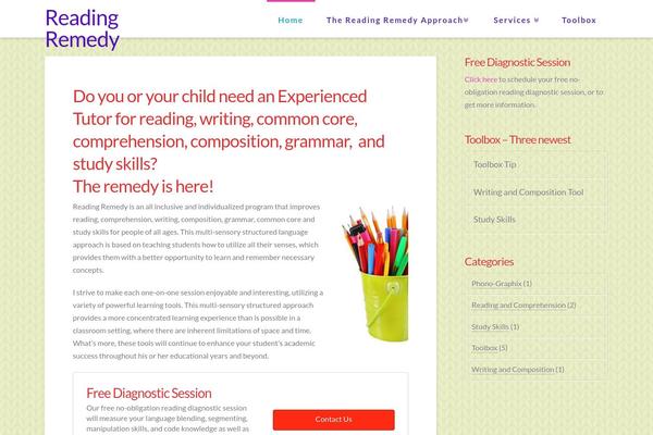 X Child theme site design template sample