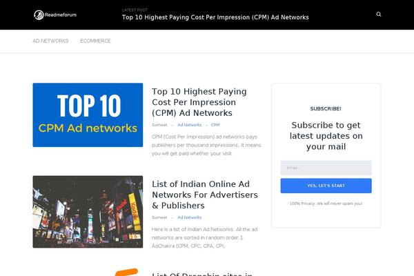 Site using MyMail plugin