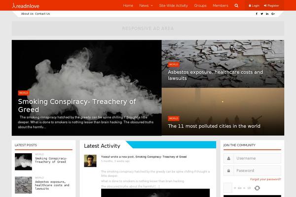 Site using Theia-sticky-sidebar plugin