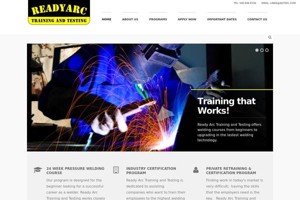 Buntington theme site design template sample
