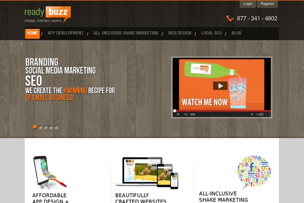 Buzz theme site design template sample