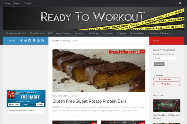Hueman theme site design template sample
