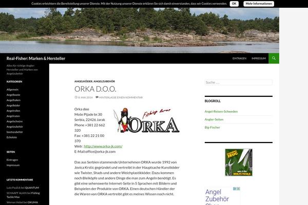 Twenty Fourteen theme site design template sample
