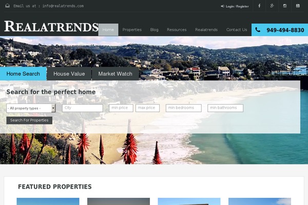 realatrends.com site used Realhomes Theme