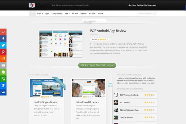 InReview theme site design template sample