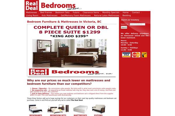 realdealbedroomsandmore.ca site used Realdeal