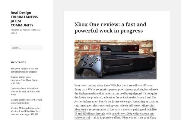 Twenty Fifteen theme site design template sample