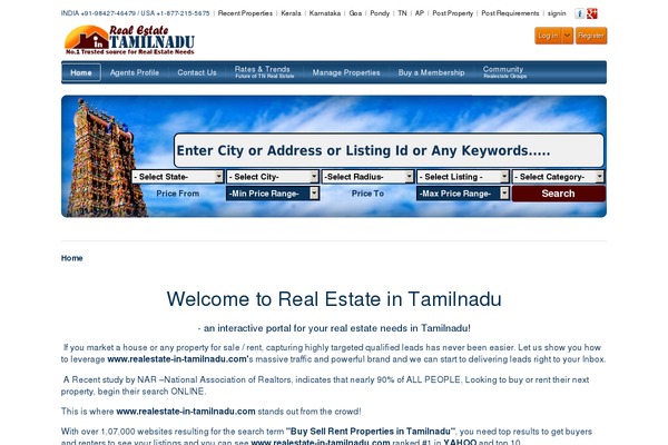 WP Residence theme site design template sample
