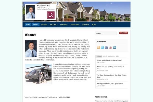 Estate theme site design template sample
