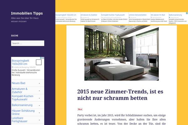 Twenty Fifteen theme site design template sample