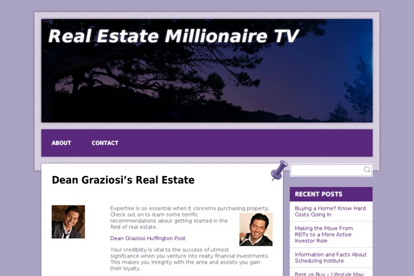 Purple Modena theme site design template sample