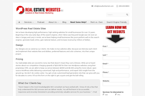 Site using Contact Form Manager plugin