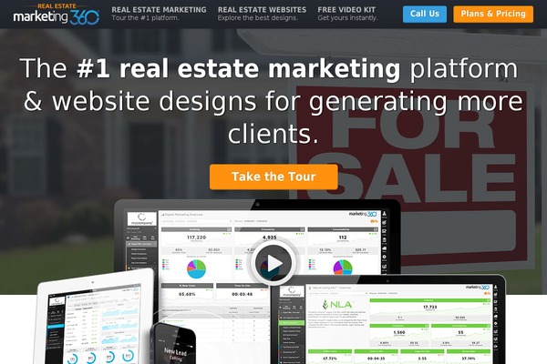 Marketing360-vertical theme site design template sample