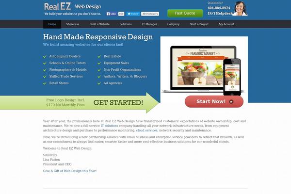 Webhosting theme site design template sample
