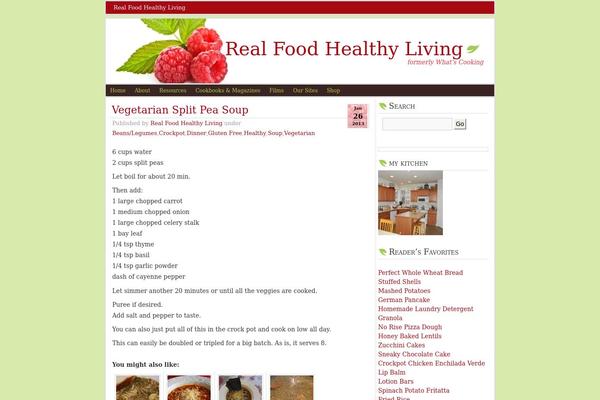 realfoodhealthyliving.com site used Raspberrycafe