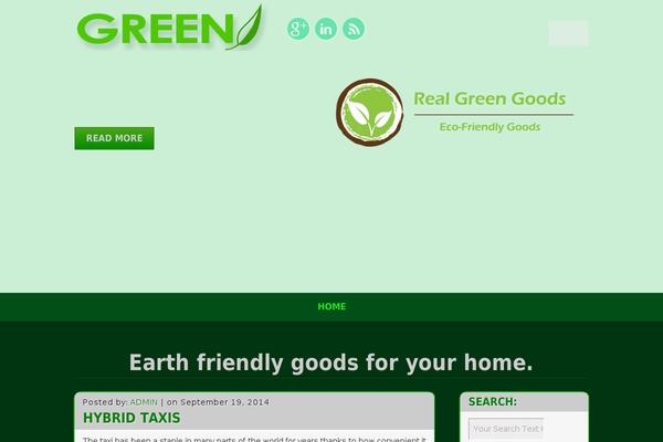 GREEN EYE theme site design template sample