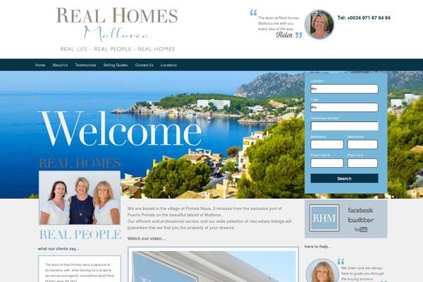 Nautilus theme site design template sample