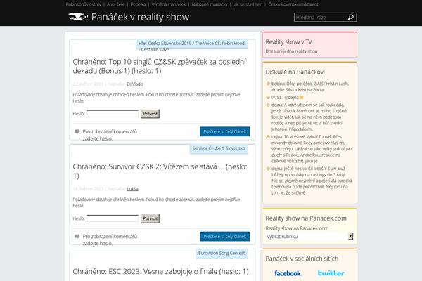 reality-show.panacek.com site used Panacek
