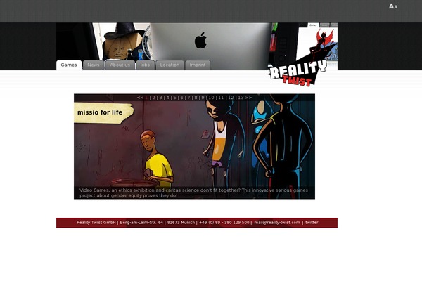reality-twist.com site used Royal Elementor Kit