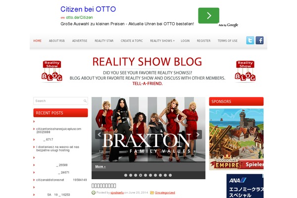 Deep theme site design template sample