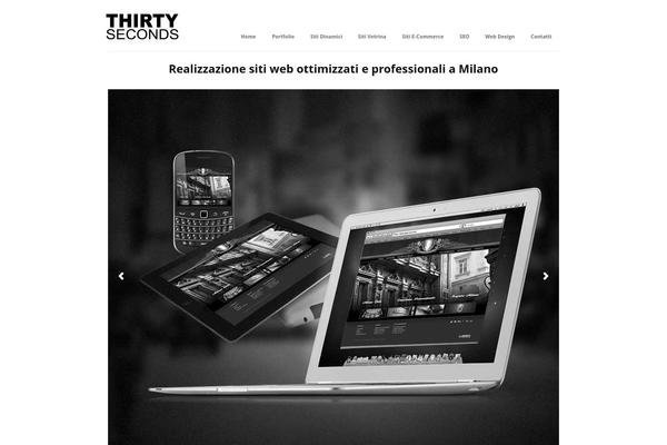 Immersion theme site design template sample
