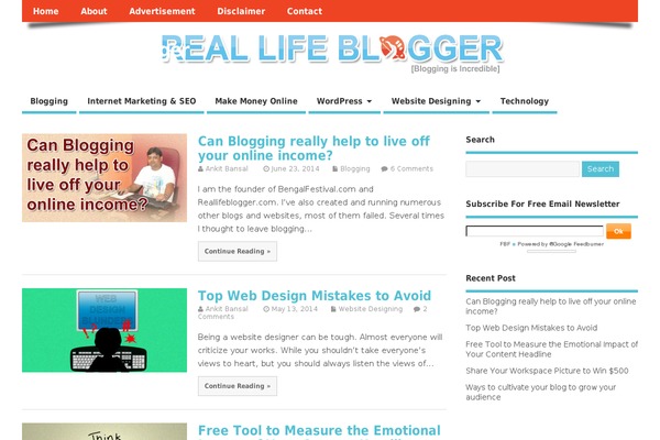 MesoColumn theme site design template sample