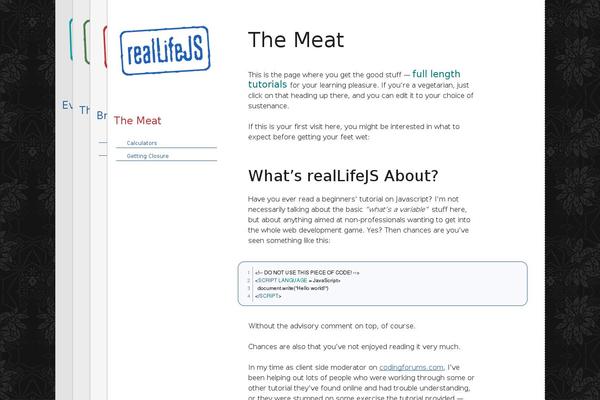 Site using CodeColorer plugin