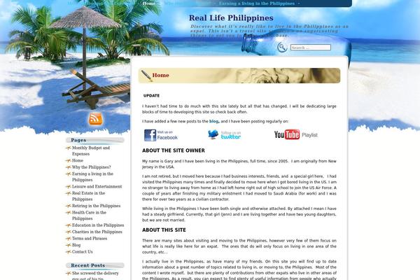 Beach Holiday theme site design template sample
