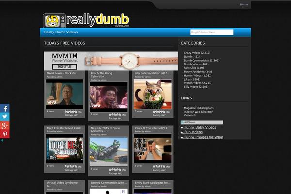 reallydumbvideos.com site used WpTube 4
