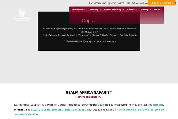 Site using Speed Contact Bar plugin