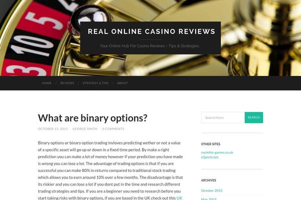 Hemingway theme site design template sample