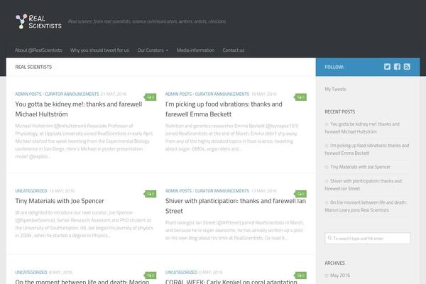Site using Easy Author Image plugin