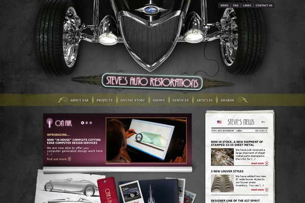 Steve theme site design template sample