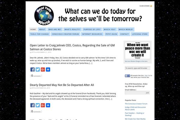 realtalkworld.com site used Thesis 1.8.6