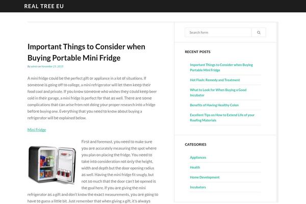 Ignite theme site design template sample