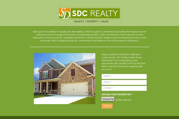 Default theme site design template sample