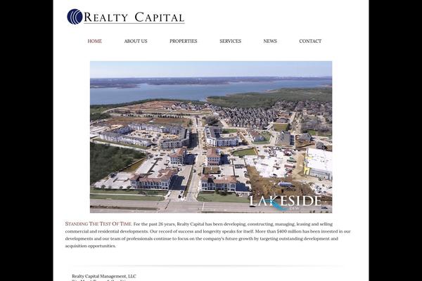 Realty theme site design template sample
