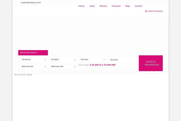 WP Residence theme site design template sample