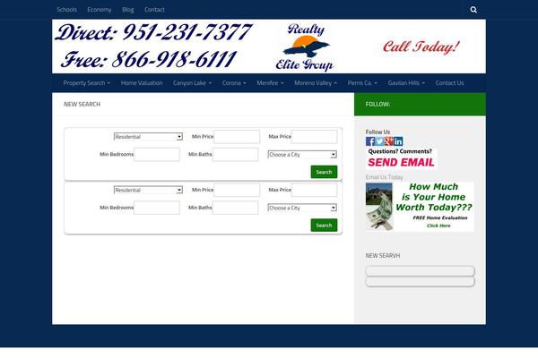 Hueman theme site design template sample