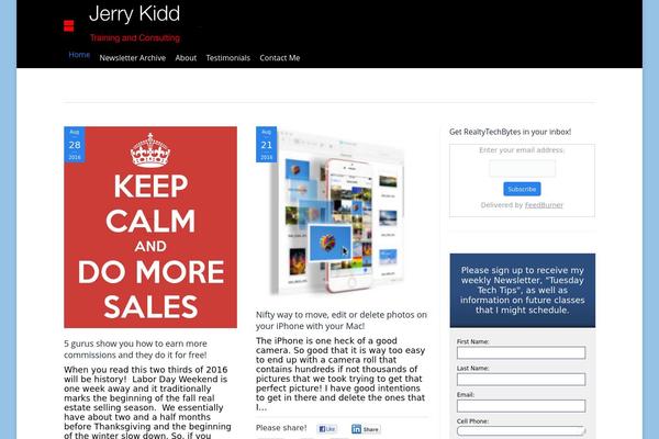 Site using Floating Social Bar plugin