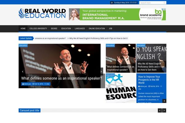 SaladMag theme site design template sample