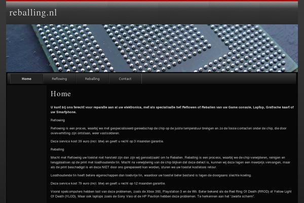 reballing.nl site used raindrops