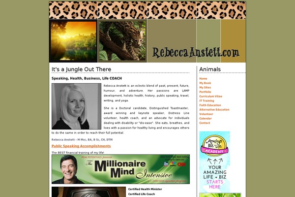 Rebecca theme site design template sample